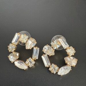 J. Crew Gold Geometric Earrings